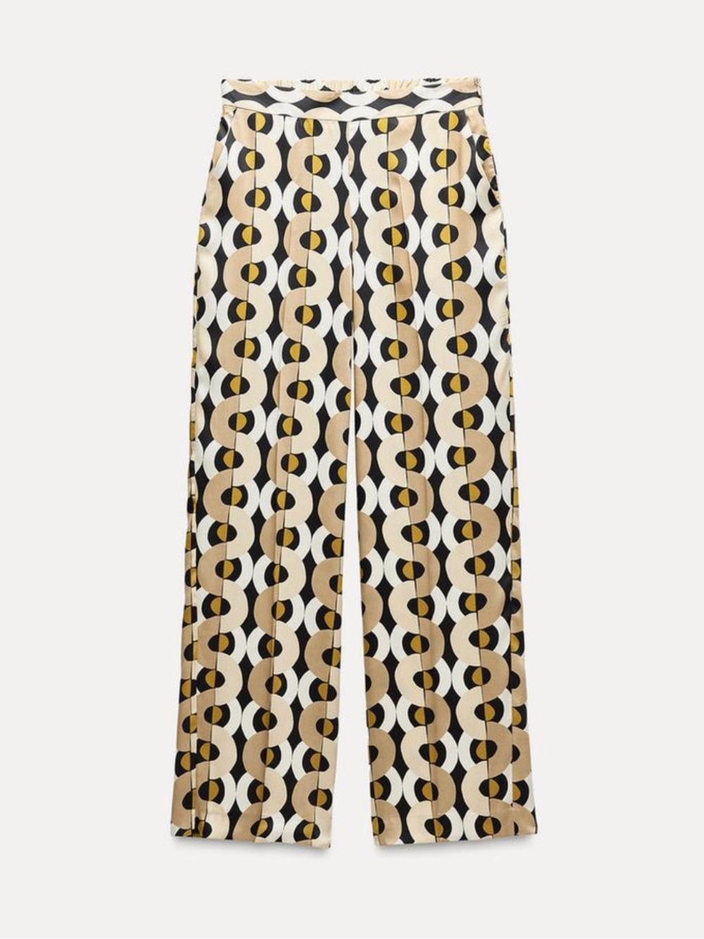 Zara Geometric Print Straight Leg Pants - S